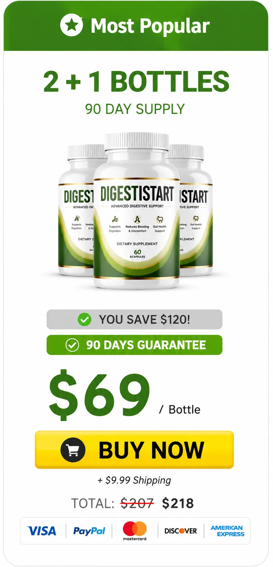 DigestiStart 3 Bottle Discount Pack